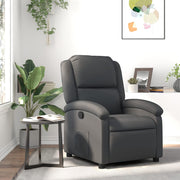 Relaxfauteuil grijs echt leer