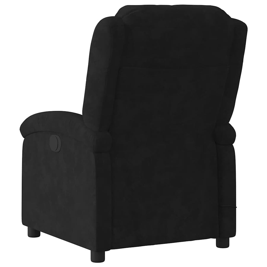 Massagestoel van zwart fluweel