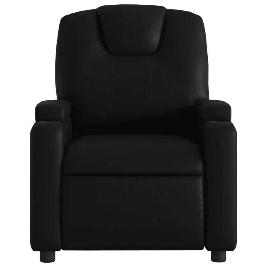 Relaxfauteuil zwart kunstleer