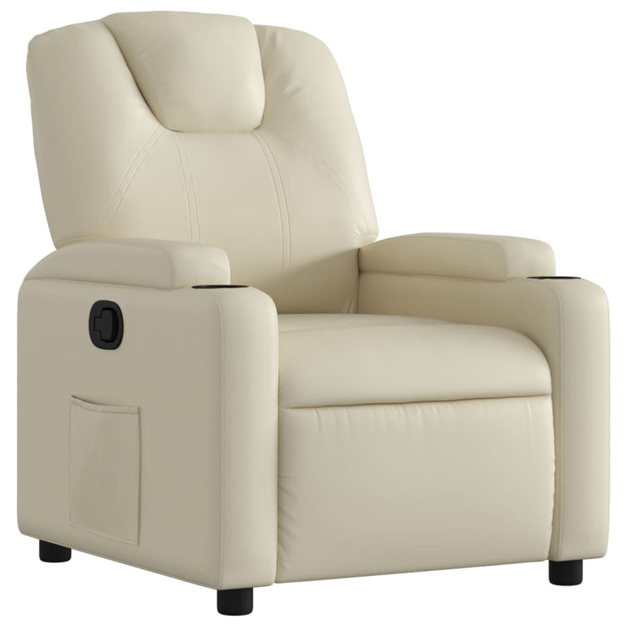 Relaxfauteuil Crème Kunstleer