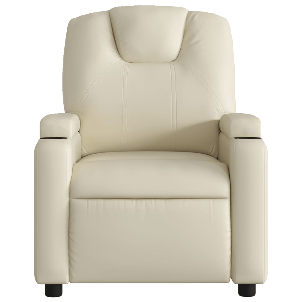 Relaxfauteuil Crème Kunstleer