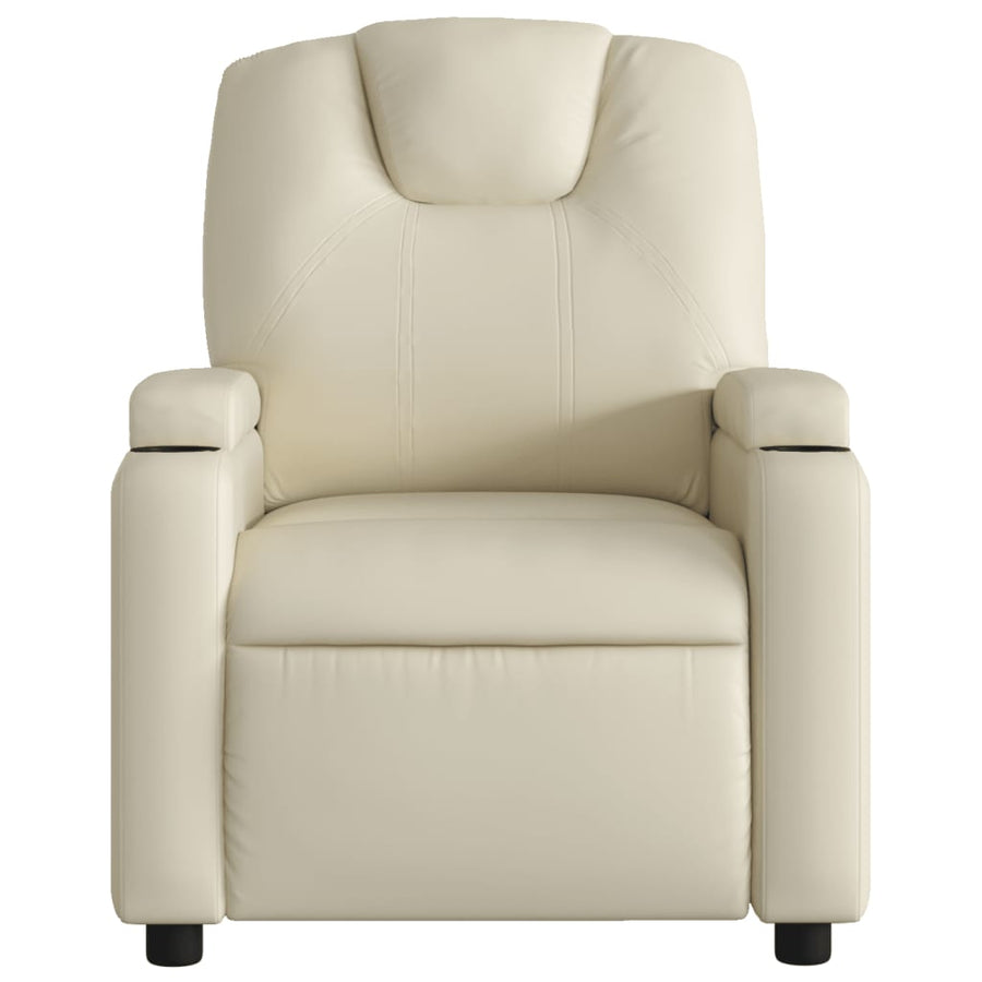 Relaxfauteuil Crème Kunstleer