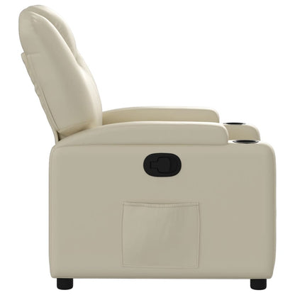 Relaxfauteuil Crème Kunstleer