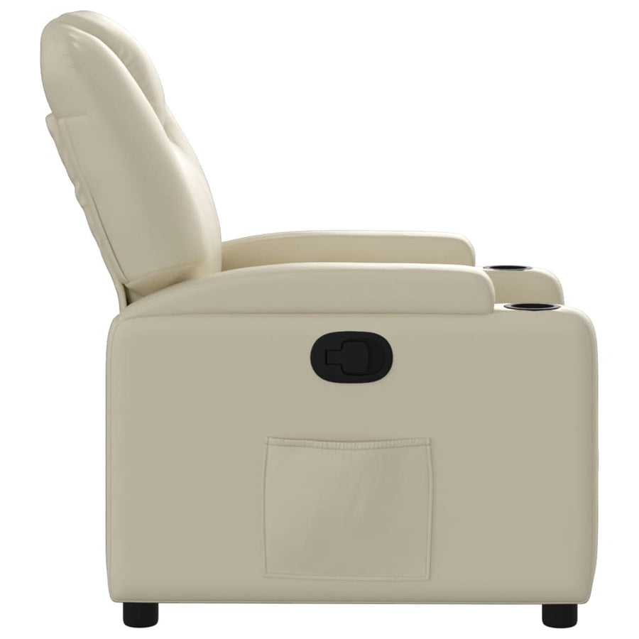 Relaxfauteuil Crème Kunstleer