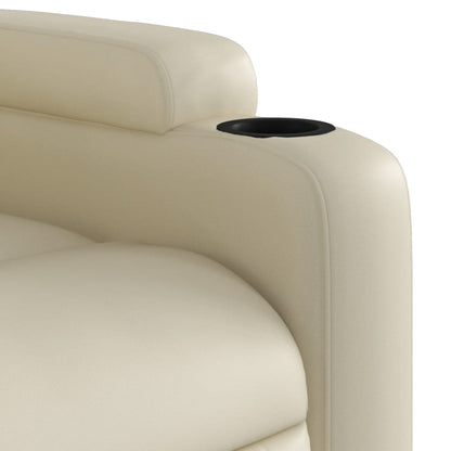 Relaxfauteuil Crème Kunstleer