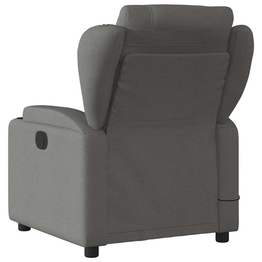 Massagestoel in donkergrijze stof