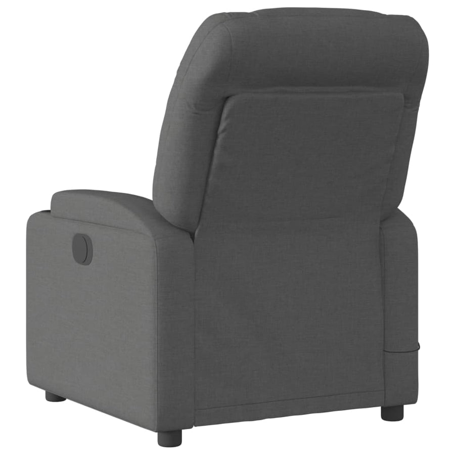 Massagestoel in donkergrijze stof