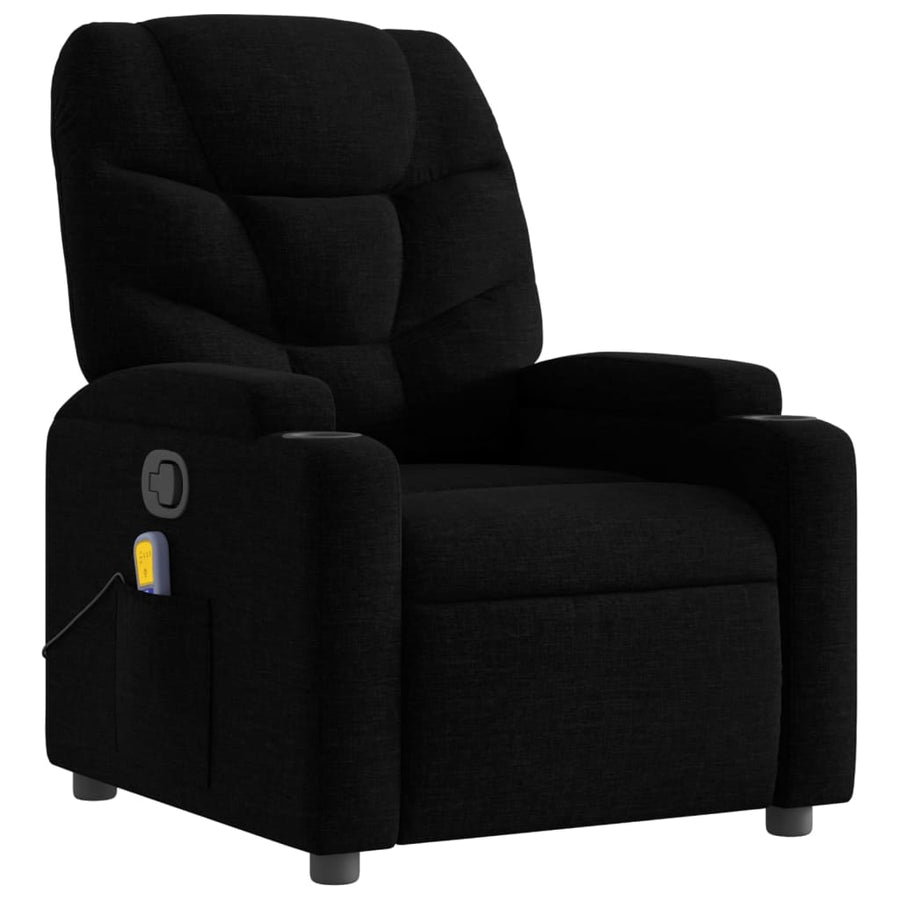 Massagestoel met zwarte stof