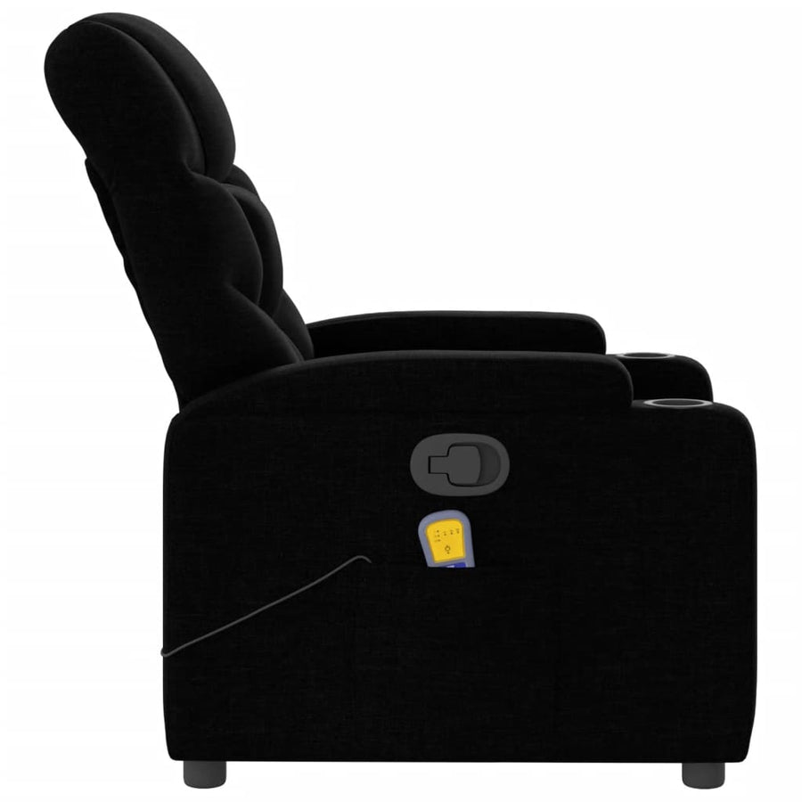 Massagestoel met zwarte stof