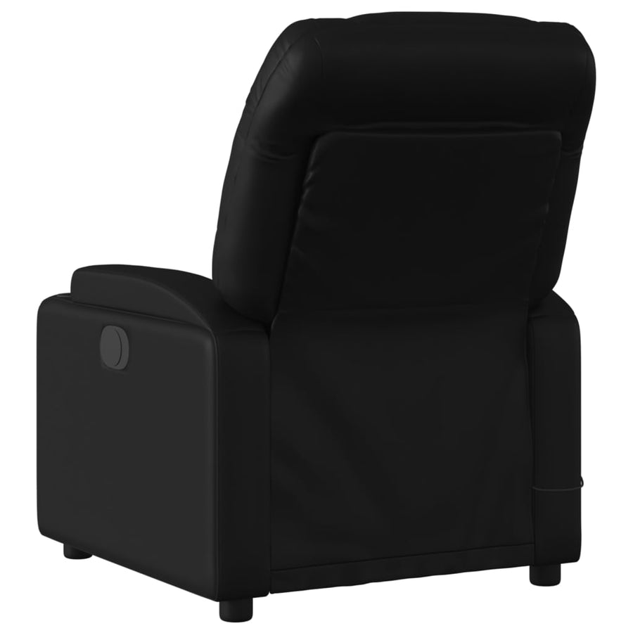 Massagestoel van zwart kunstleer
