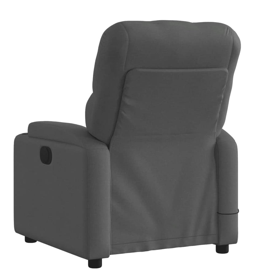Massagestoel in donkergrijze stof