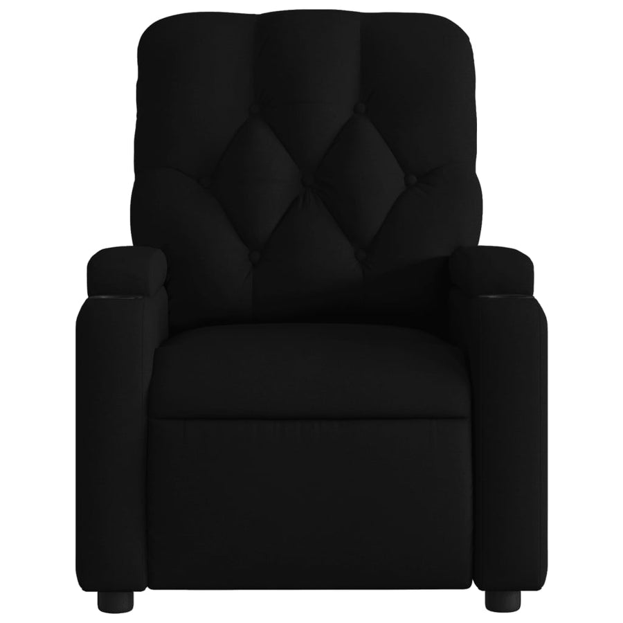 Massagestoel met zwarte stof