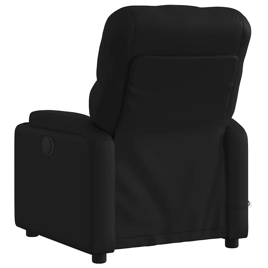 Massagestoel van zwart kunstleer