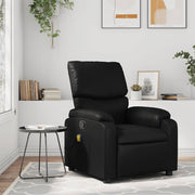 Massagestoel zwart kunstleer