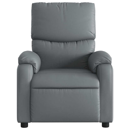 Massagestoel van grijs kunstleer