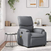 Massagestoel grijs kunstleer