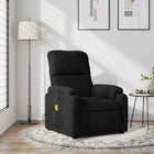 Massagestoel microvezel zwart