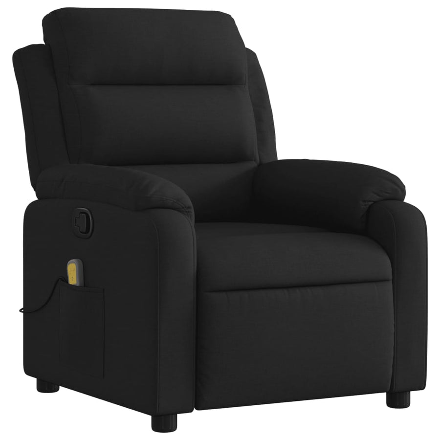 Massagestoel met zwarte stof