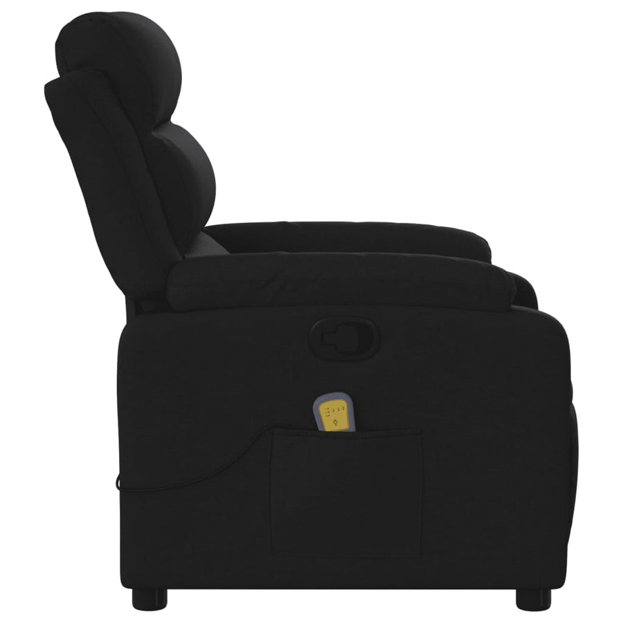Massagestoel met zwarte stof