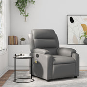Massagestoel grijs kunstleer