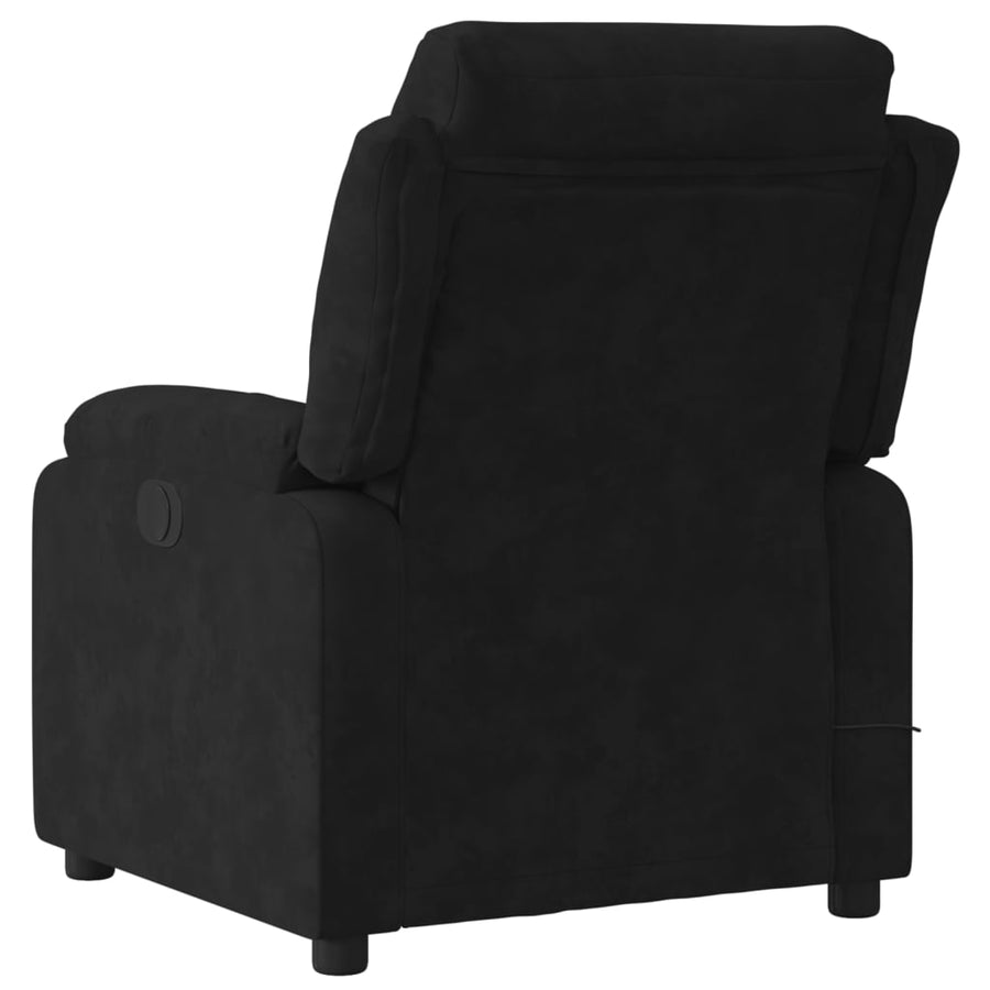 Massagestoel van zwart fluweel