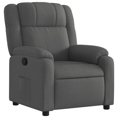 Relaxfauteuil donkergrijze stof