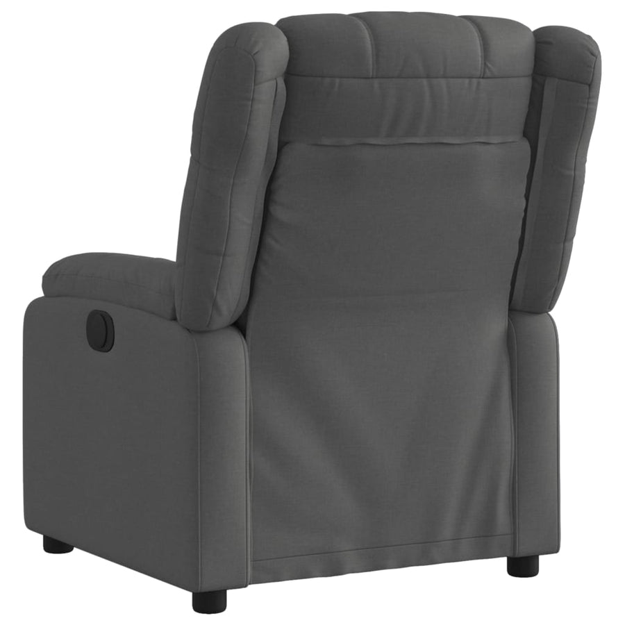Relaxfauteuil donkergrijze stof
