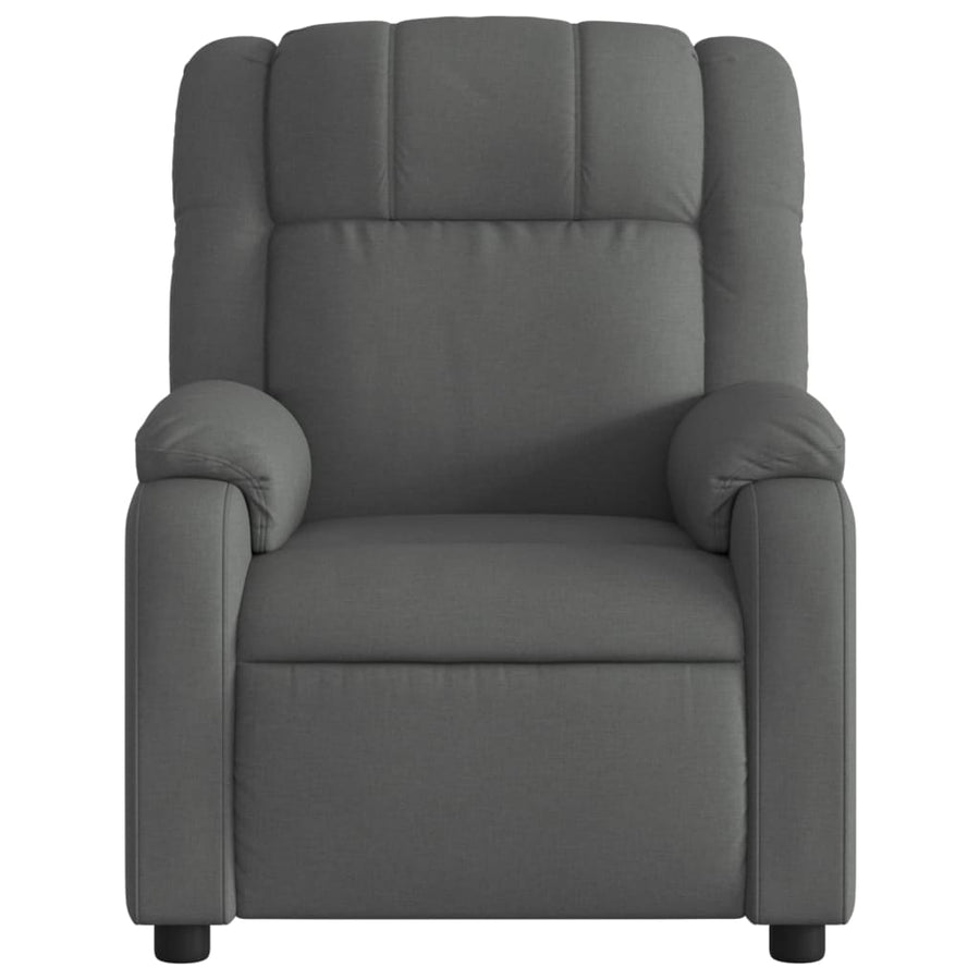 Relaxfauteuil donkergrijze stof