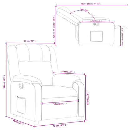 Relaxfauteuil donkergroene stof