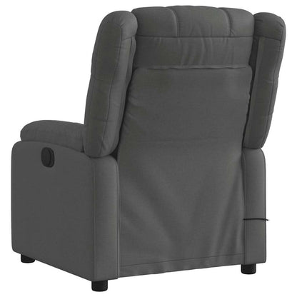 Massagestoel in donkergrijze stof