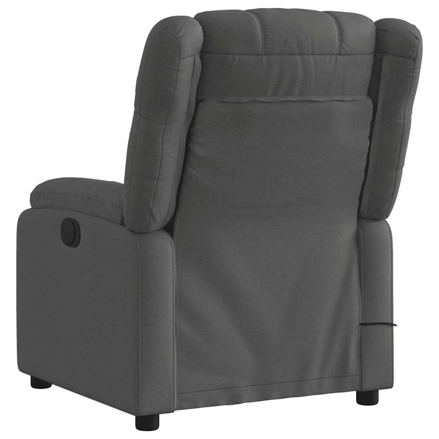Massagestoel in donkergrijze stof