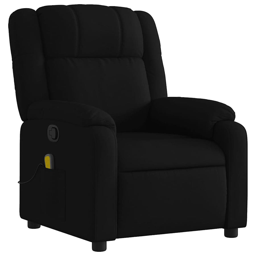 Massagestoel met zwarte stof
