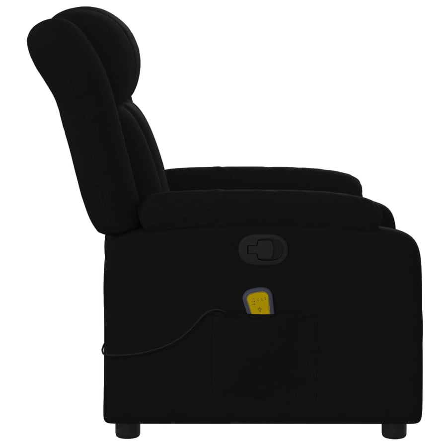 Massagestoel met zwarte stof