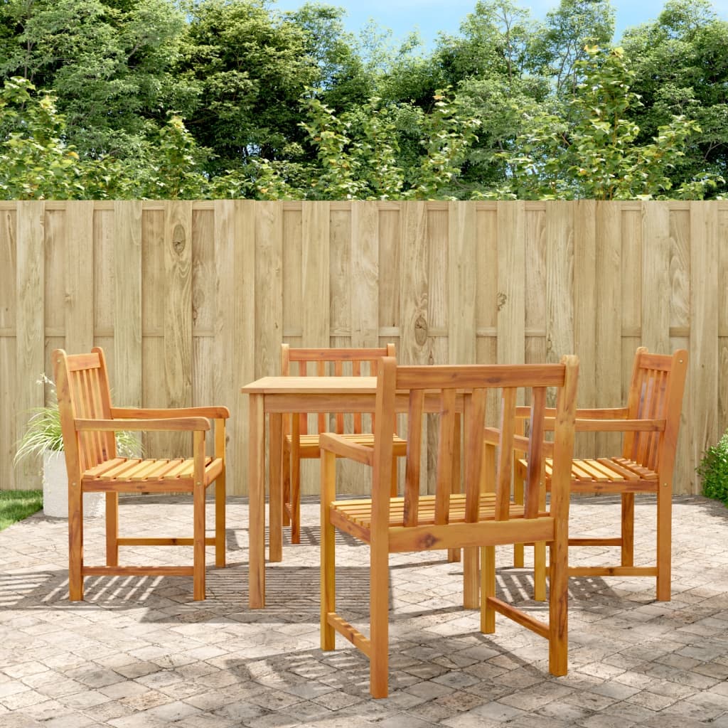 Tuinstoelen 56X55,5X90 Cm Massief Acaciahout 4