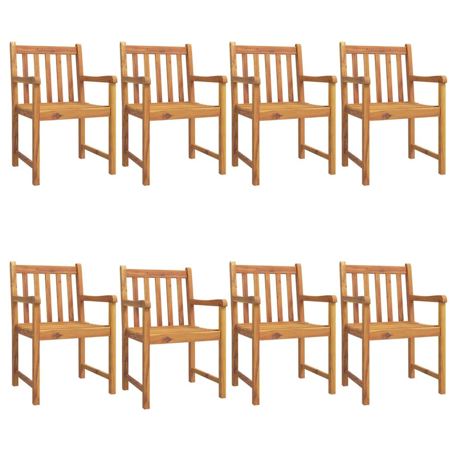 Tuinstoelen 56X55,5X90 Cm Massief Acaciahout 8