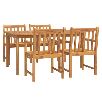 5-Delige Eethoek Massief Acaciahout 150 cm tafellengte