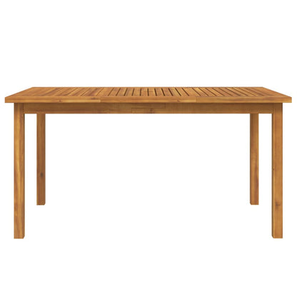 5-Delige Eethoek Massief Acaciahout 150 cm tafellengte