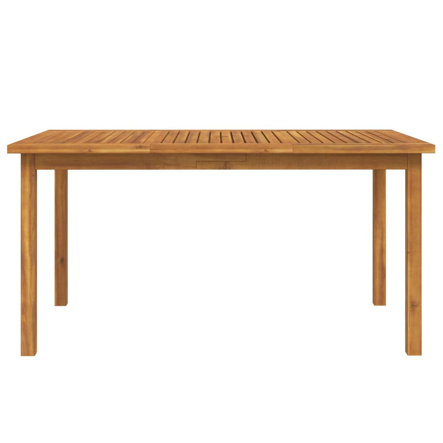 5-Delige Eethoek Massief Acaciahout 150 cm tafellengte