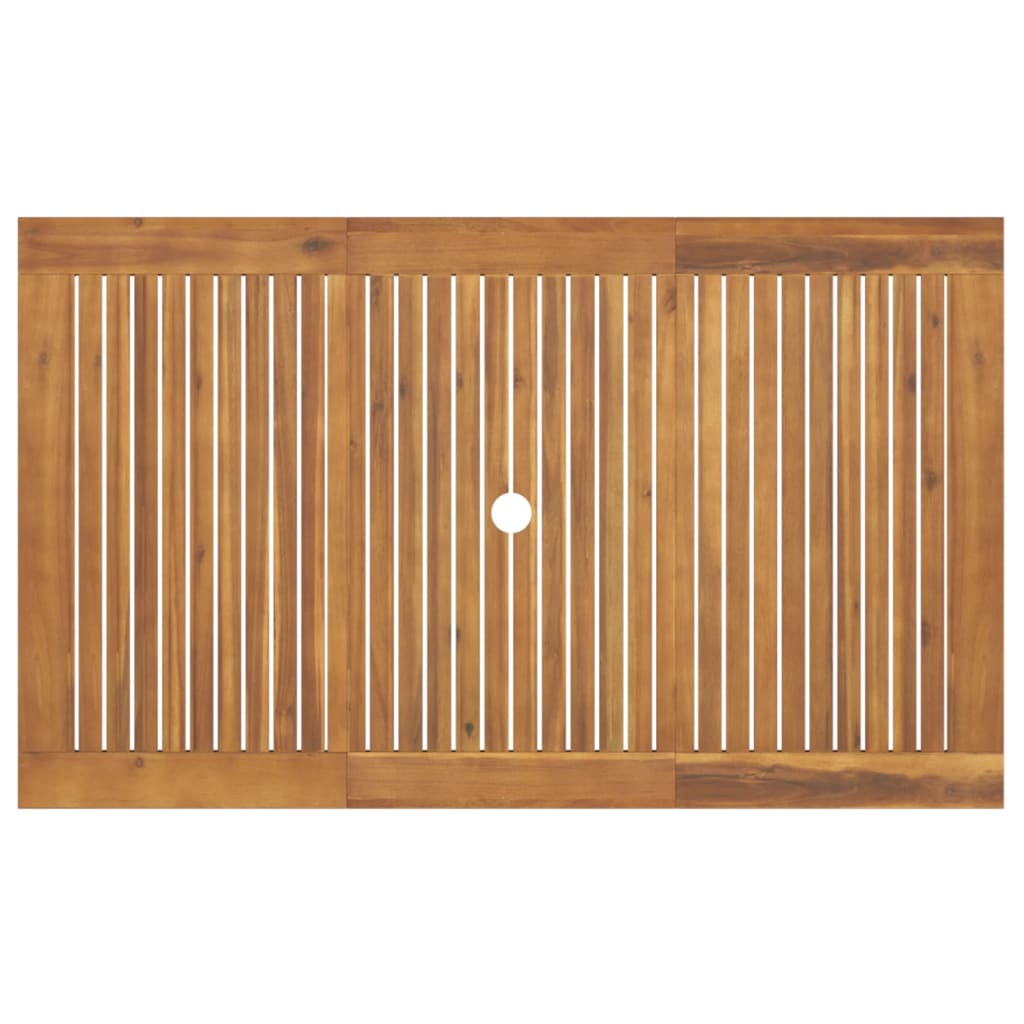 5-Delige Eethoek Massief Acaciahout 150 cm tafellengte