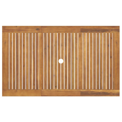 5-Delige Eethoek Massief Acaciahout 150 cm tafellengte