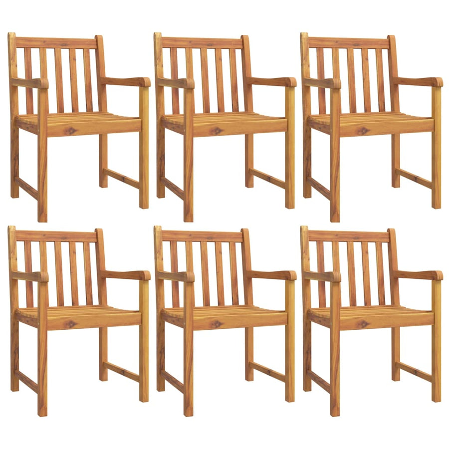 7-Delige Tuinset Massief Acaciahout 150 cm tafellengte