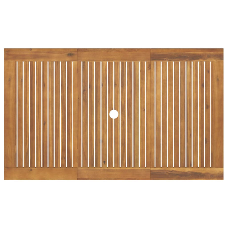 7-Delige Tuinset Massief Acaciahout 150 cm tafellengte
