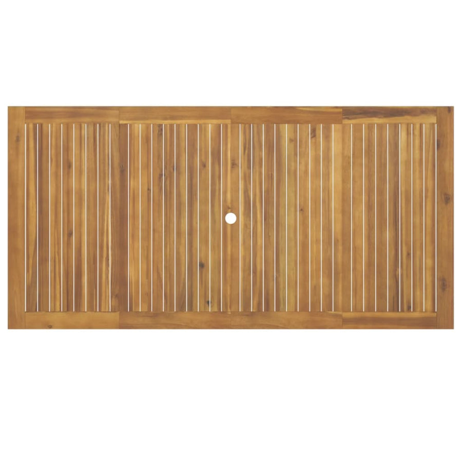 7-Delige Tuinset Massief Acaciahout 200 cm tafellengte