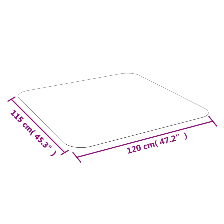 Vloermat Voor Laminaat Of Tapijt Pvc 120 x 115 cm