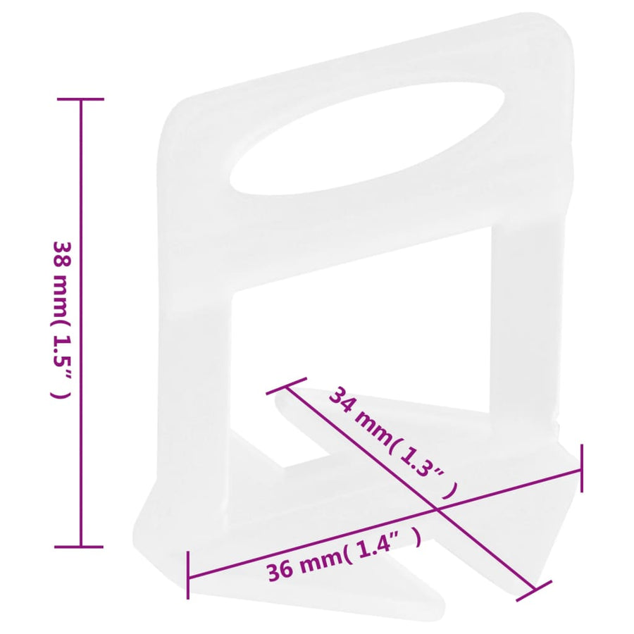 Nivelleerklemmen Voor Tegels 1000 2 mm