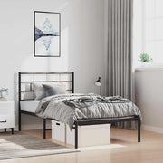 Bedframe metaal 100x200 cm zwart