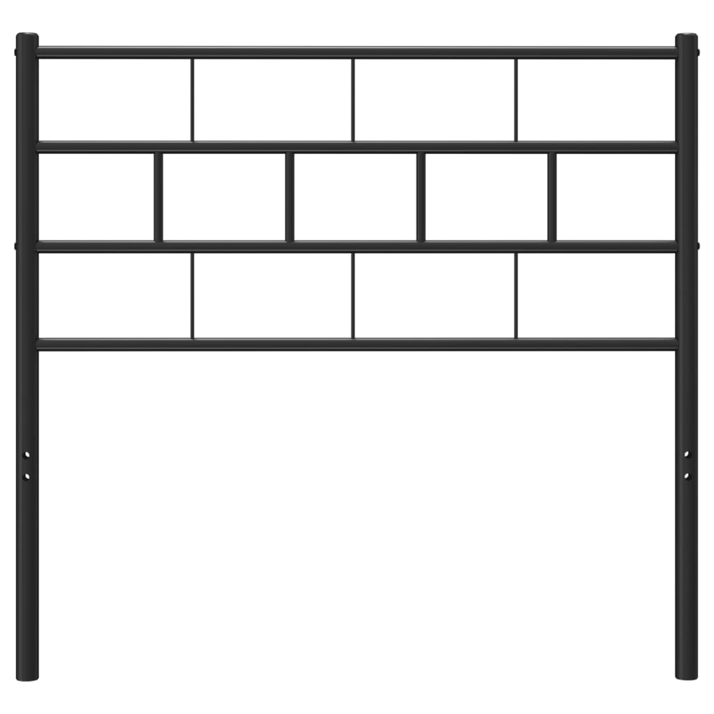 Hoofdbord 75 Cm Metaal Zwart