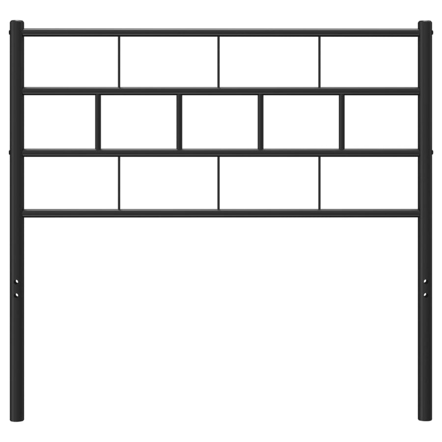 Hoofdbord 75 Cm Metaal Zwart