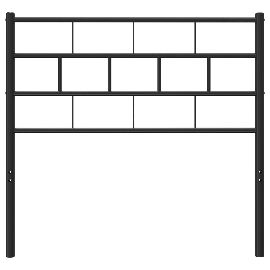 Hoofdbord 80 Cm Metaal Zwart