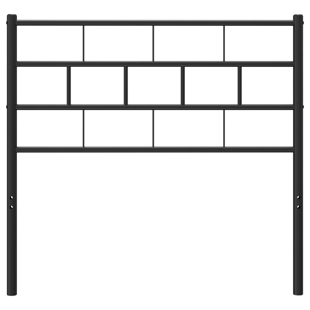 Hoofdbord 100 Cm Metaal Zwart